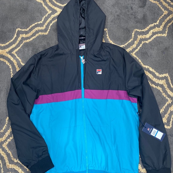 SOLD NEW Fila Ambrose Windbreaker Jacket Men’s X-Large Workout Wear NWT $80 - Picture 2 of 6